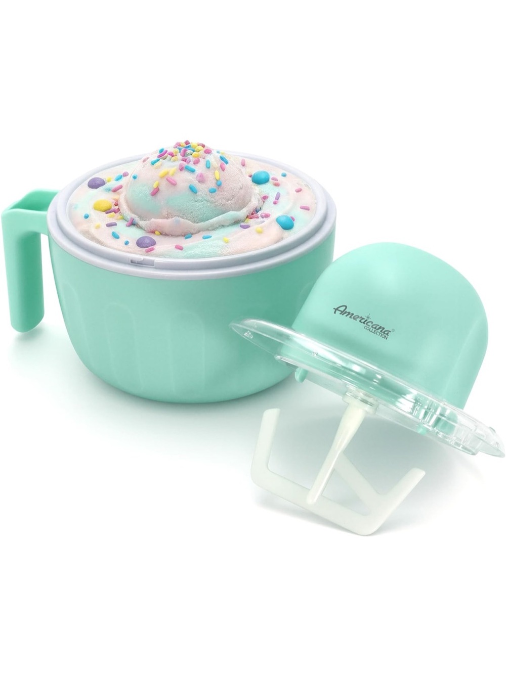 Americana Collection 1 Pint Ice Cream Maker. Mint | Freezer | Electric | Sorbet